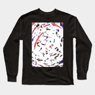 Chaotic circle of colours Long Sleeve T-Shirt